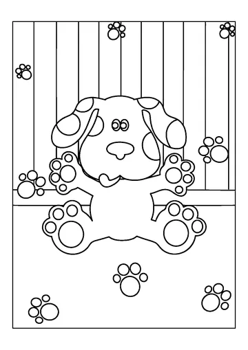 Blue to Color coloring page