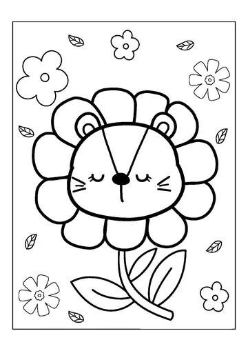 Lion coloring page