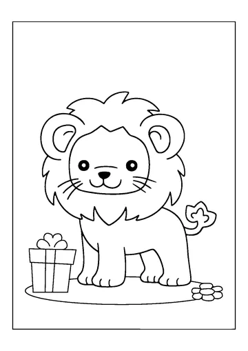 Lion coloring page