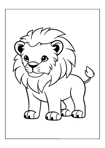 Lion coloring page