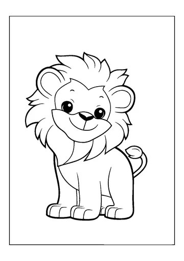 Lion coloring page