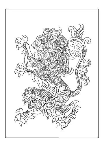 Heraldry Symbol coloring page
