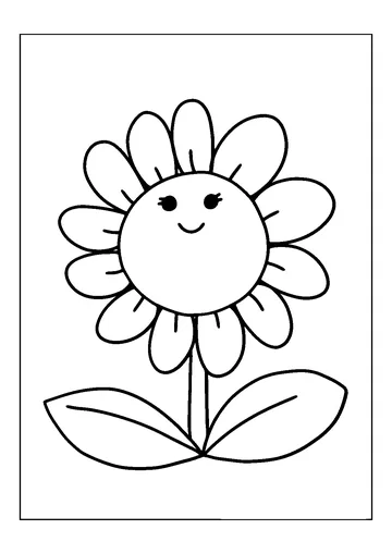 Sunflower coloring page