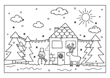 Cozy coloring page