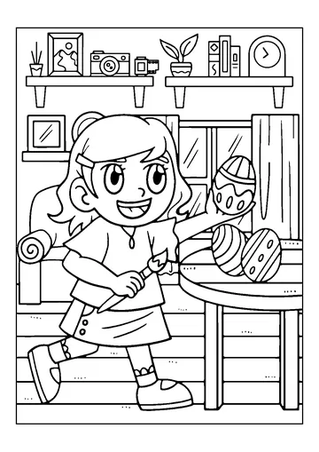 Easter Eggs coloring page