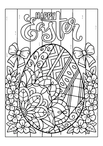 Easter Eggs coloring page