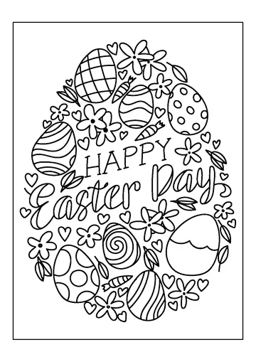 Easter Eggs coloring page