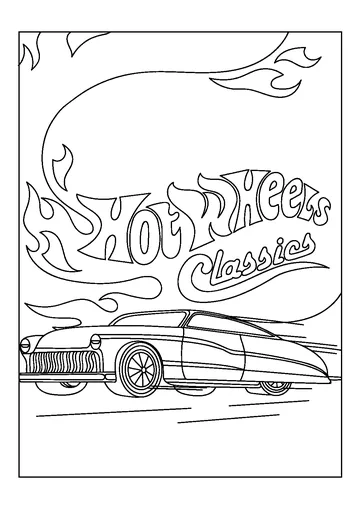 Classic Hot Wheels coloring page