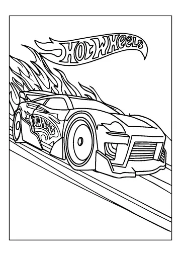 Hot Wheels Art coloring page