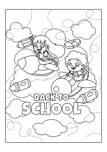 Back to School Fun coloring page
