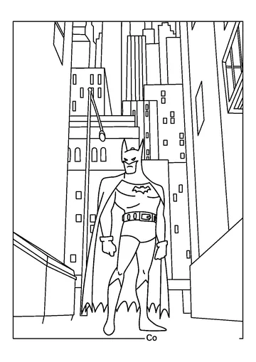 Arkham City coloring page