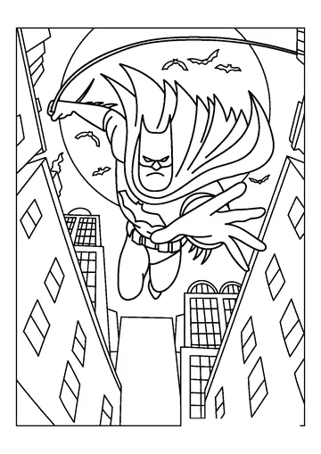 Batman Comic coloring page