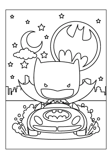 Batman Toys coloring page