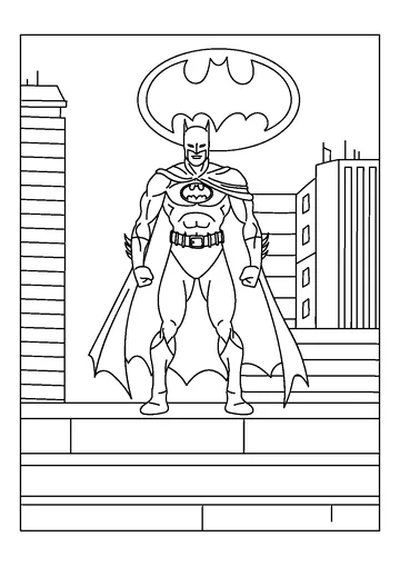 Lego Batman coloring page