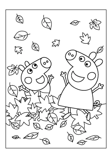 Autumn Leaves coloring page
