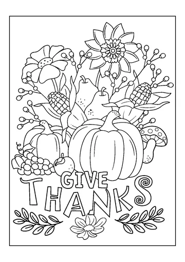 Sweet Harvest coloring page