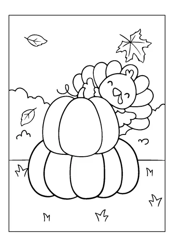 Thanksgiving coloring page