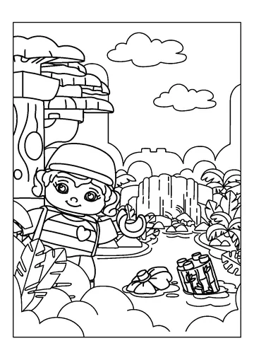 Baby Minifigure coloring page