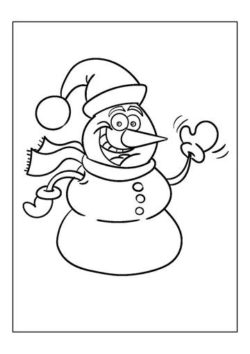 Cartoon coloring page