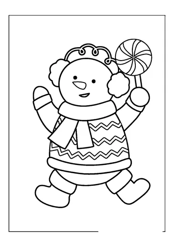 Snowman coloring page