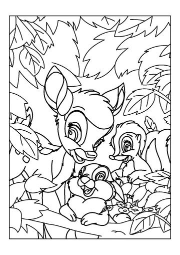 Cartoon Characters coloring page