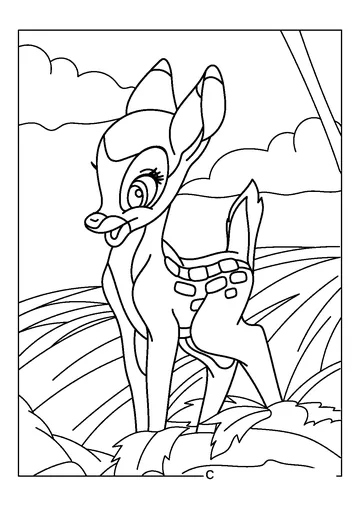 Cute Faline coloring page