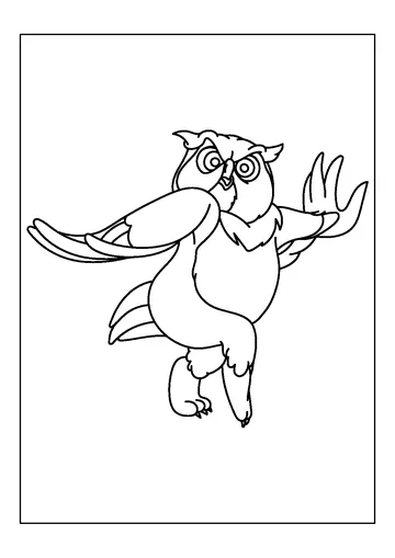 Fun Friend Owl coloring page