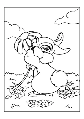 Mrs. Rabbit coloring page