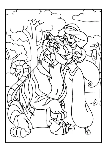 Rajah of Jasmine coloring page