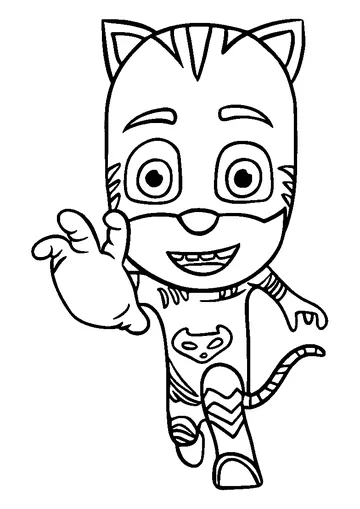 Catboy In The PJ Masks Show coloring page