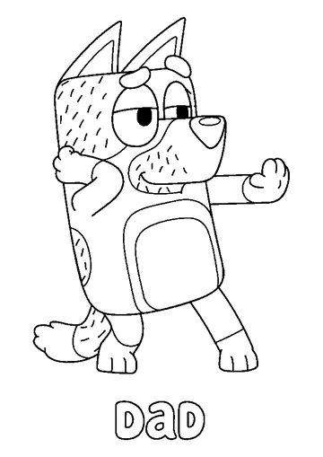 Dad coloring page