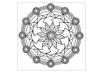 Cool Mandala coloring page