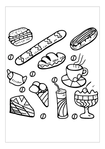 Cupcakes And Cakes 1 coloring page