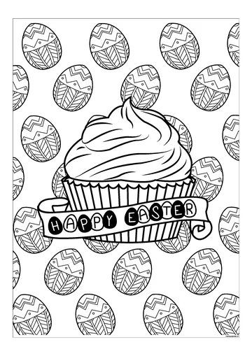 Cupcakes And Cakes coloring page