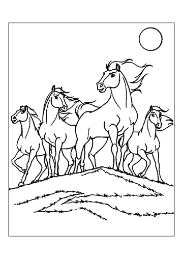 Extraordinary Horse coloring page