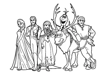 Elsa Freeze coloring page