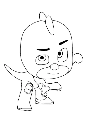 Gekko From PJ Masks coloring page