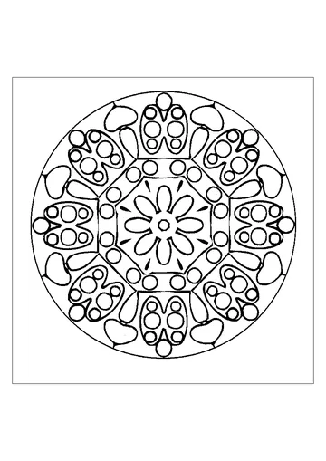 Halloween Mandala coloring page