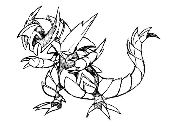 Haxorus coloring page