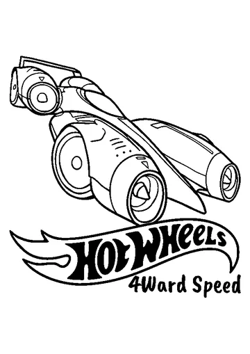 4ward Speed in High Speed Wheels Version from Team coloring page