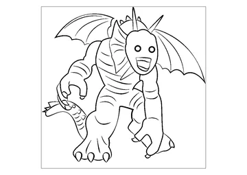 Fin Fang Foom coloring page