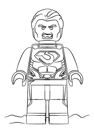 Super Heroes Man of Steel coloring page