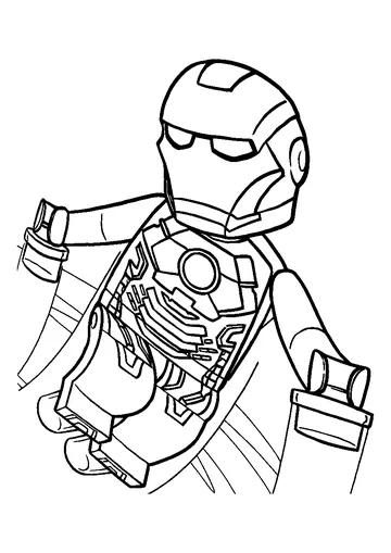 Super Heroes coloring page