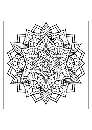Mandala 16 coloring page