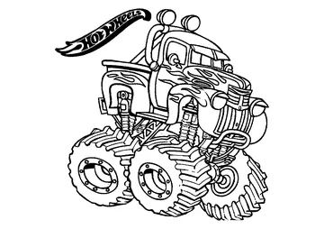 Monster Truck coloring page