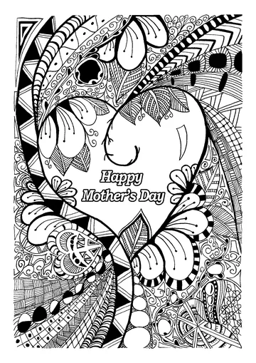 Mothers Day coloring page