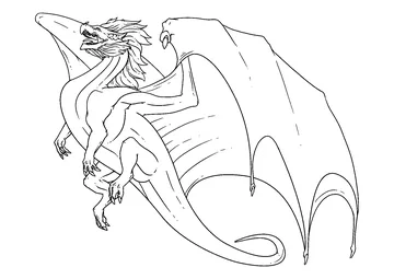 Ninjago Dragon coloring page
