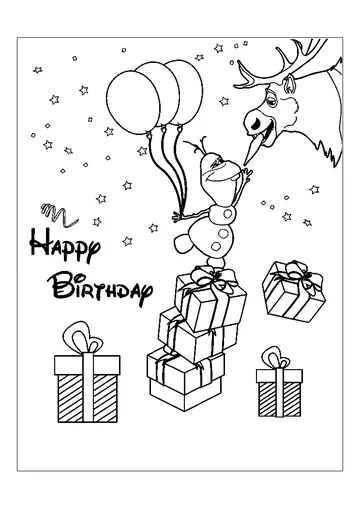 Reaches For Carrot Nose coloring page
