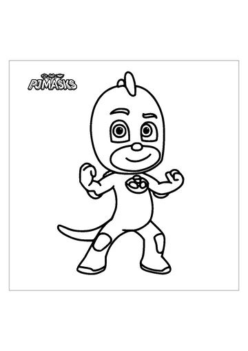 Gekko coloring page
