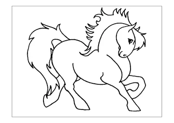 Quarter Horse coloring page